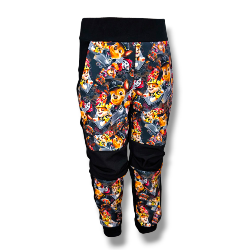 Softshellové kalhoty tlapky - Velikost: 86/92